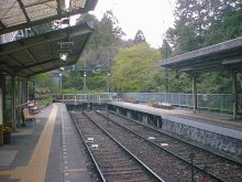 スイッチバックの駅でつ