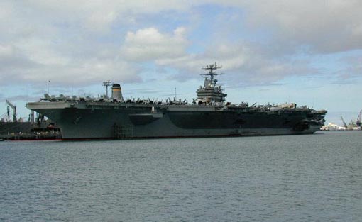 艦載機を搭載したままのリンカーン