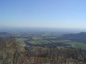 日勝峠展望台から十勝平野を望む
