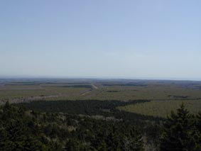 南方向(苫小牧市街、太平洋)