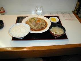 野菜炒め定食¥550