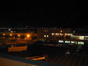 苫小牧FT越しに苫小牧市街の夜景