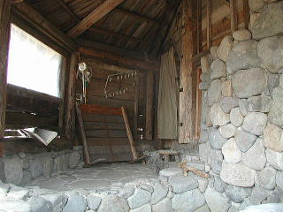 シュウも火起こしした風呂