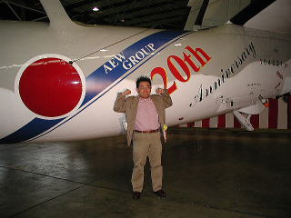 20周年塗装の前で(^^;