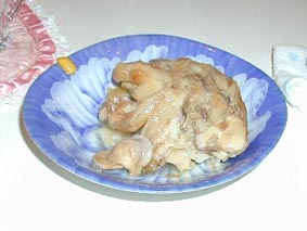 てびちは和カラシでどうぞ